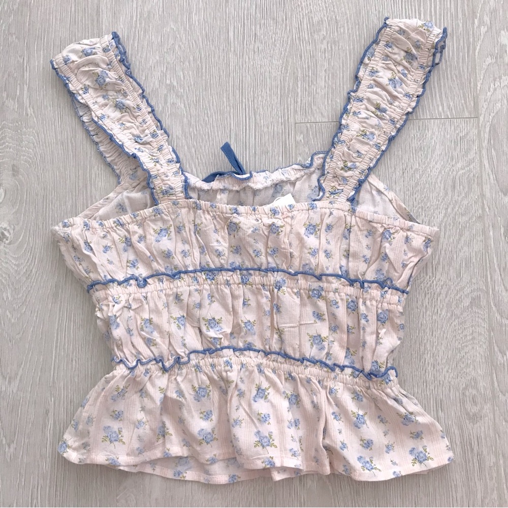 Sim & Sam Floral Ruffle Blouse - Picture 2 of 5